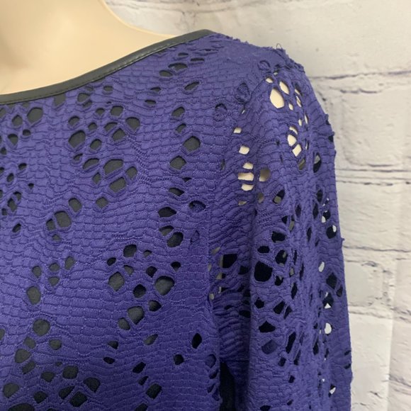 Purple Andrew Marc with Faux Leather Accents - Picture 3 of 4